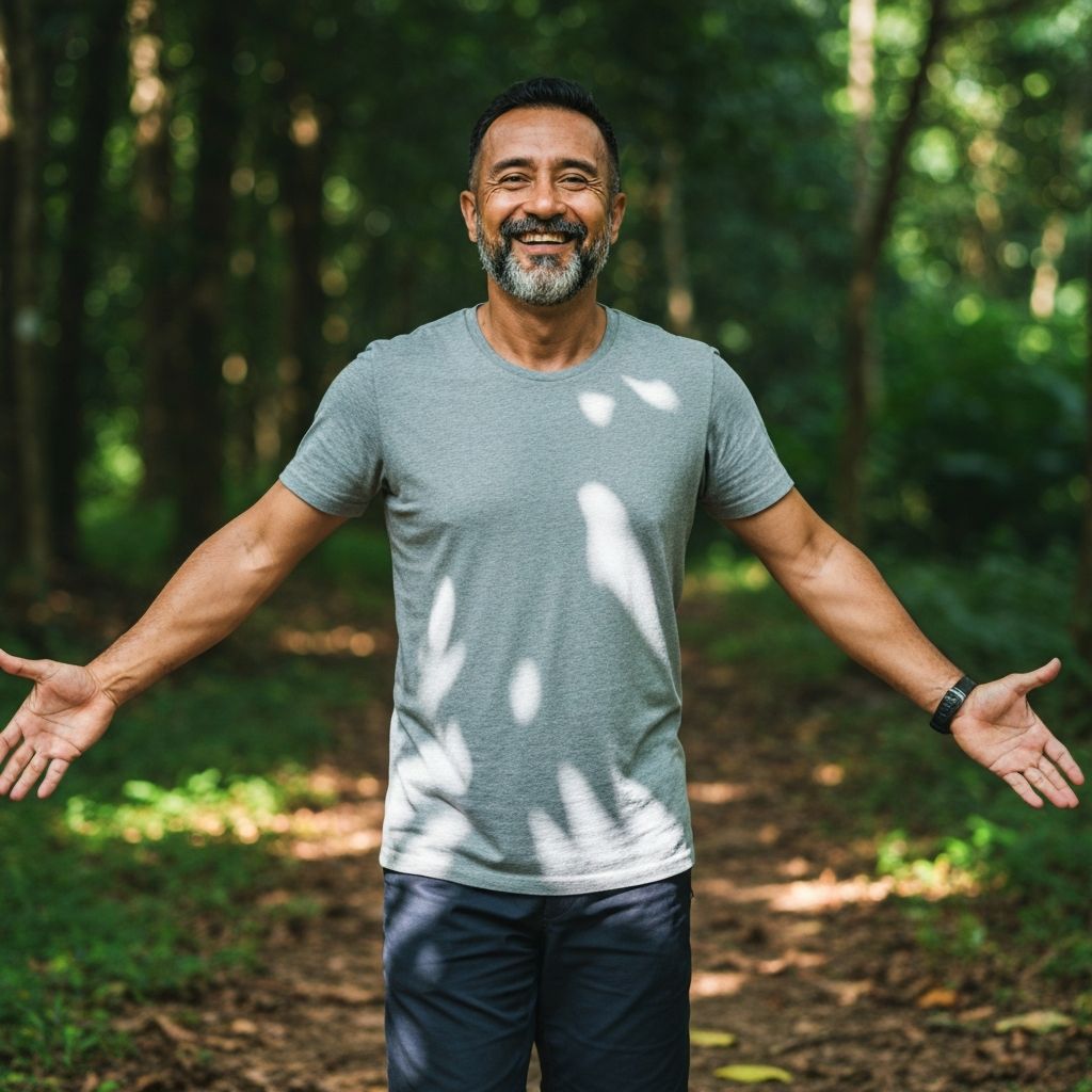 Pria aktif menikmati gaya hidup sehat